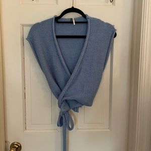 Free People wrap around sweater (s/p)